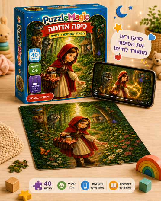 פאזל מג׳יק - כיפה אדומה
