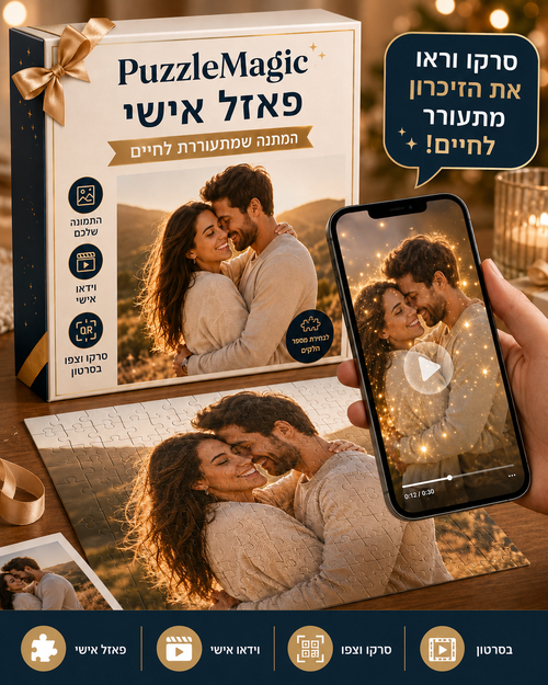 Puzzle Magic - פאזל אישי עם סרטון בהפתעה